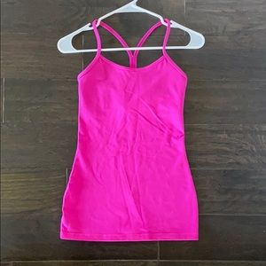 Pink Lululemon tank top